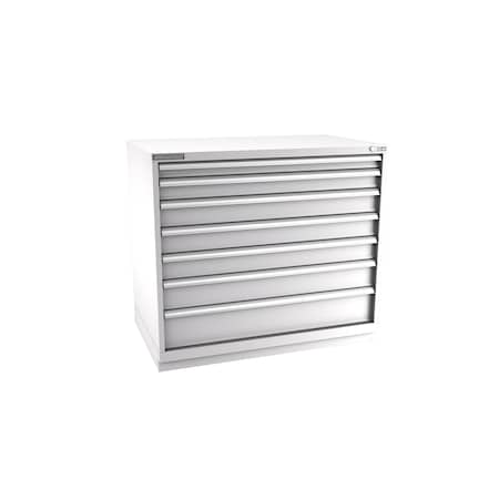 Champion Tool Storage Modular Tool Cabinet, 7 Drawer, Light Gray, Steel, 47 in W x 28-1/2 in D x 41-3/4 in H E18000701ILCFTB-LG